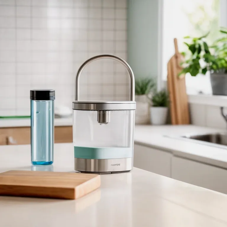 Smart water filter unit connected to home network displaying filter status