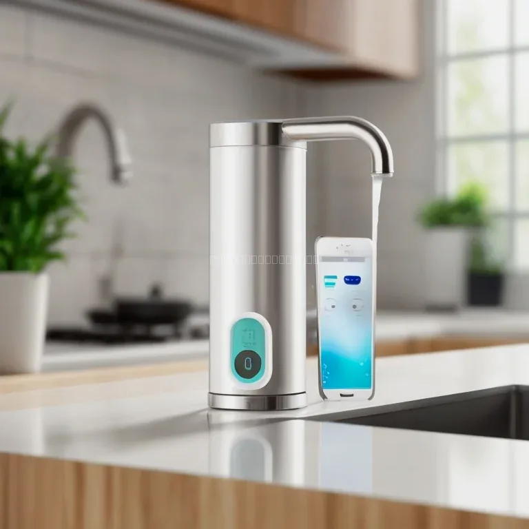 Smart water filter home installation